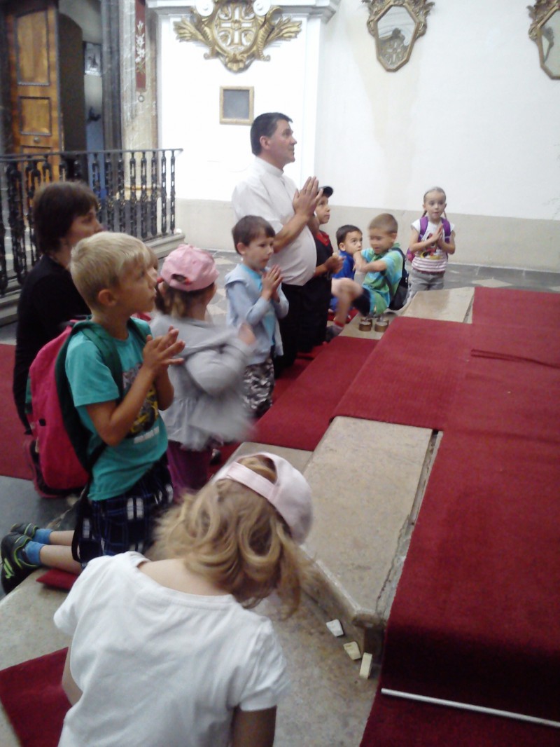 Předškoláci navštívili kostel Očišťování Panny Marie v Dubu nad Moravou  